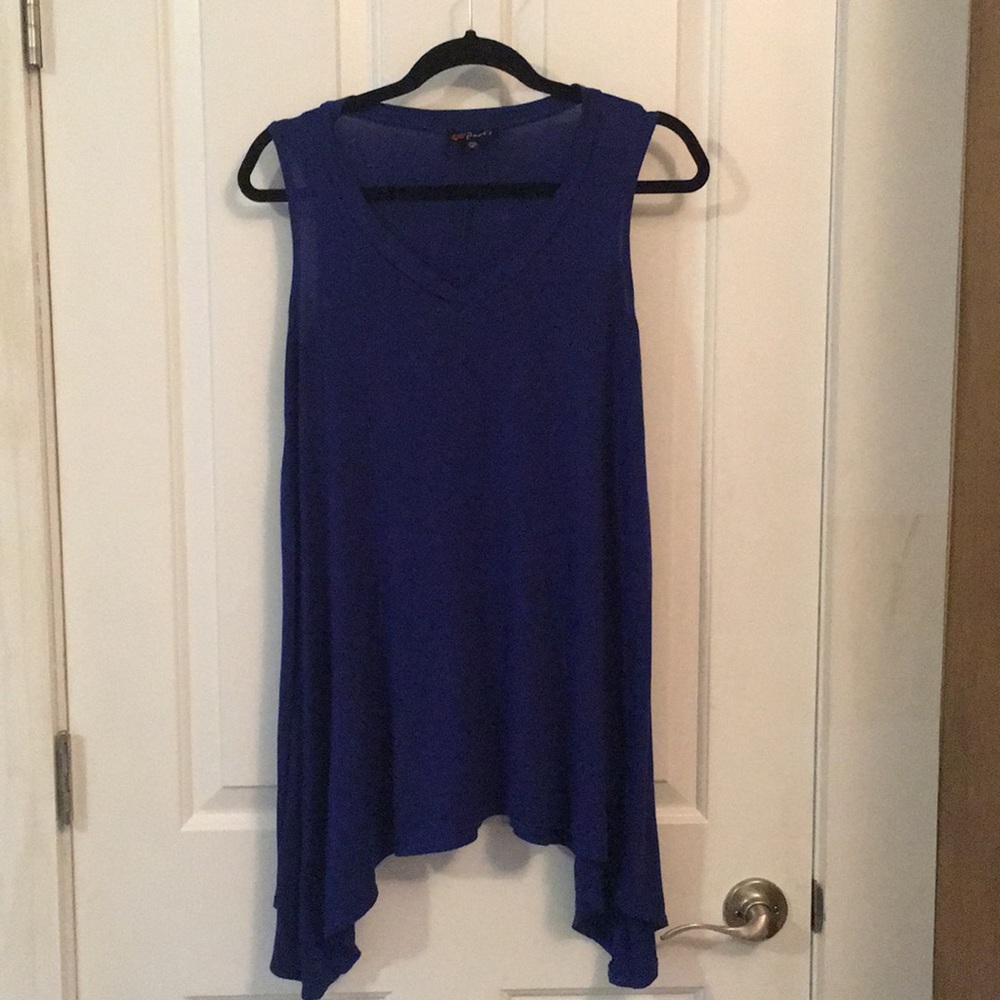 Blue high low top
